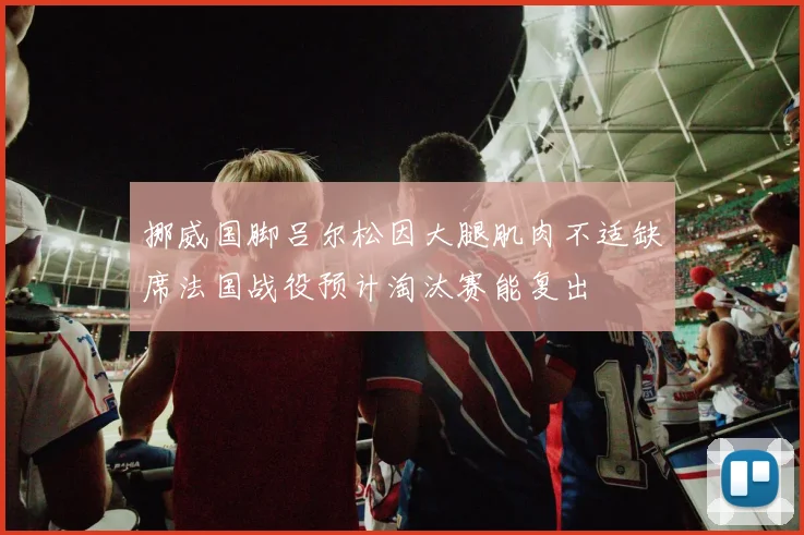 挪威国脚吕尔松因大腿肌肉不适缺席法国战役预计淘汰赛能复出